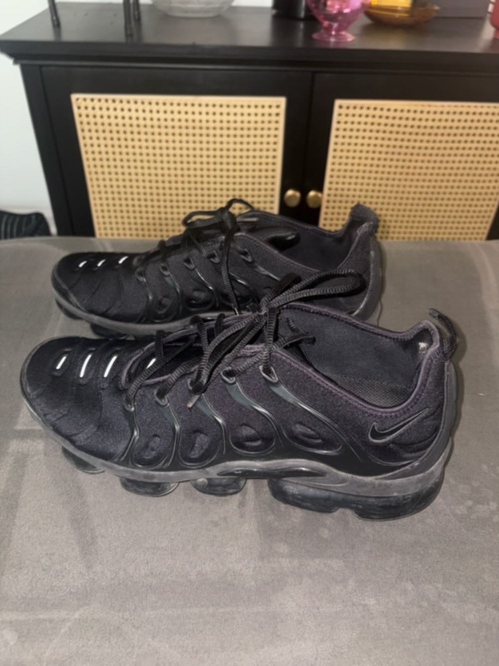 Nike Black Vapormax-Style Mesh & Synthetic Running Sneakers